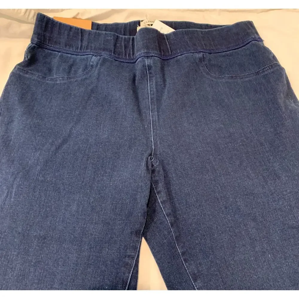 LL Bean Womens Classic Fit Superstretch Pull On Pants Petite Size 16P NEW 504396
